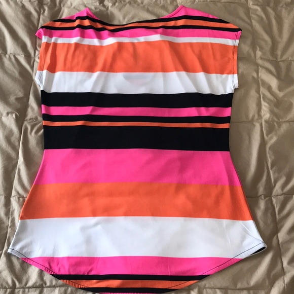 Slight Cap sleeve Striped Shirt - Picture 3 of 6